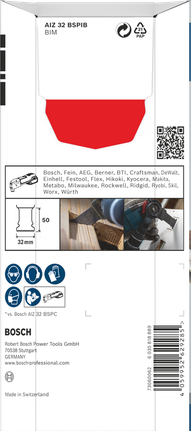 BoschPRO AIZ 32 BSPIB 切入式刀片 32×50mm 5 件.